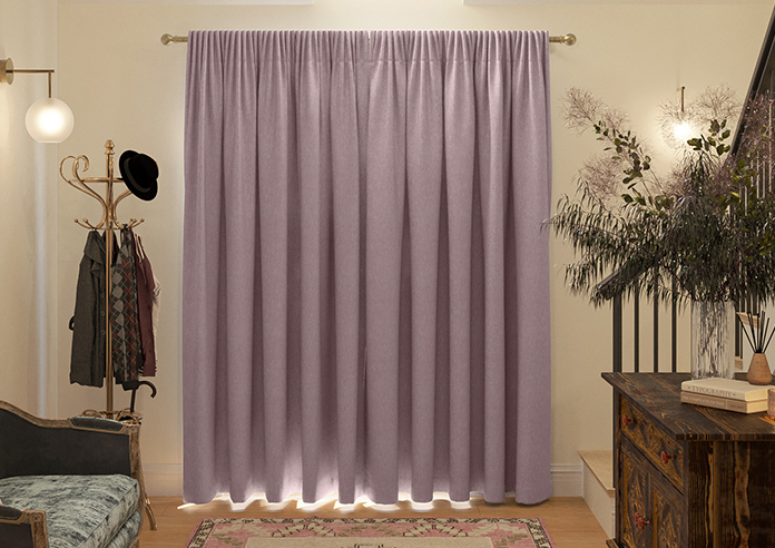 Delicate Chevron, Maroon - Made to Measure Curtains - Image 7